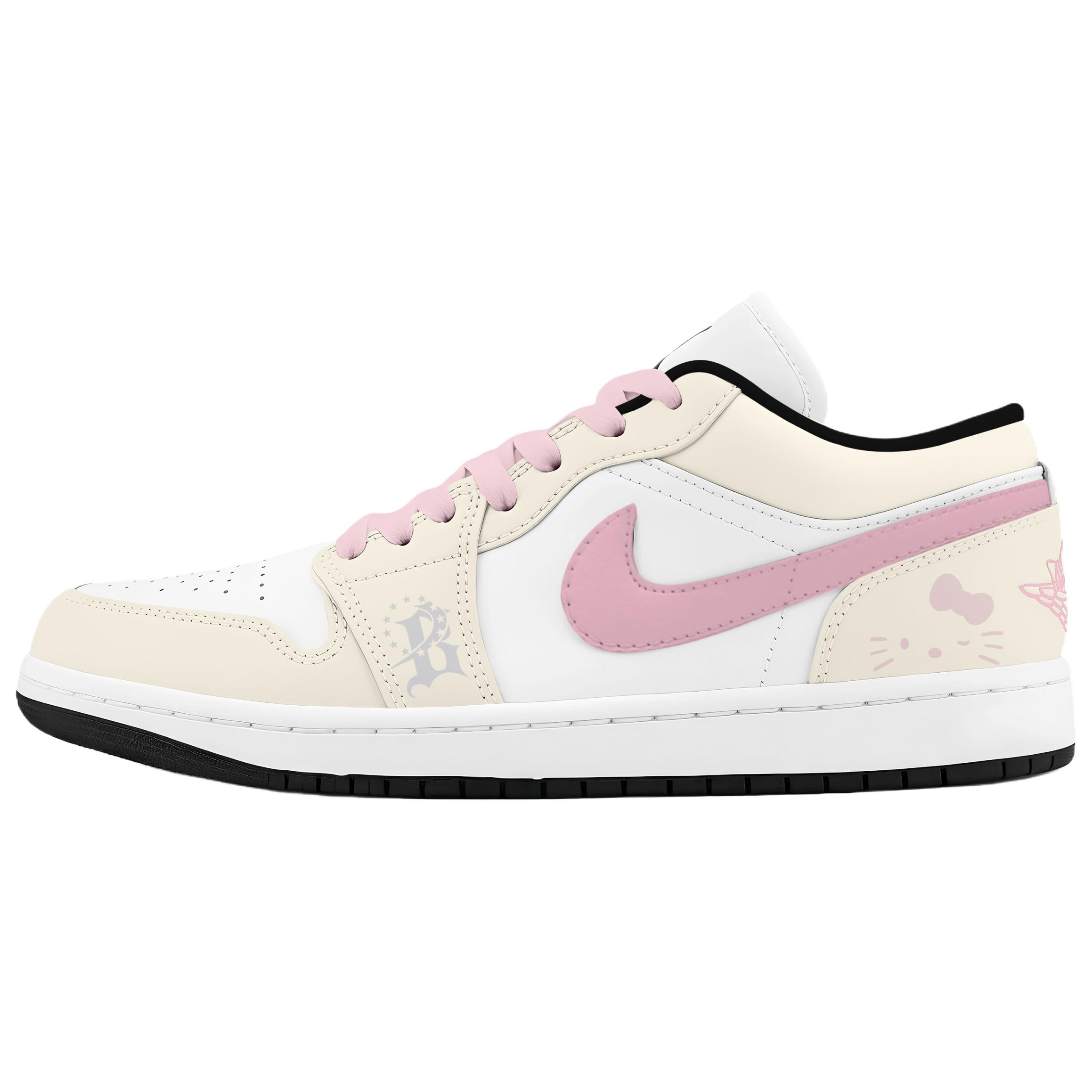 

Jordan Air Jordan 1 Blush Milk Sharp Trend Abrasion Resistant Low top Vintage Basketball Shoes Unisex Pink DC0774-101(TeAM1510-) 37.5