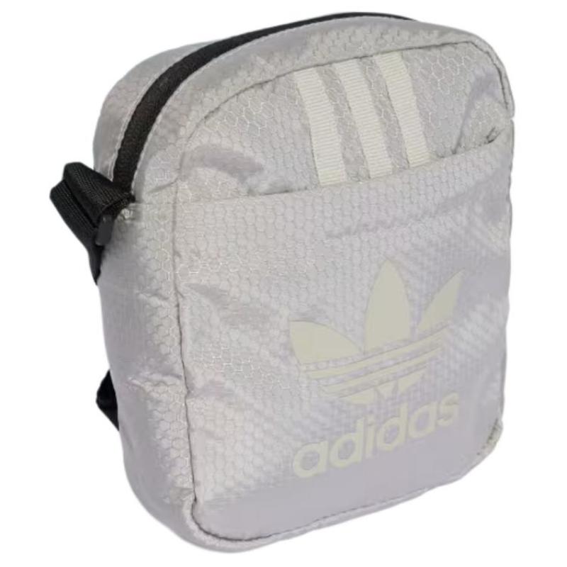 adidas Originals Recycled Polyester Crossbody Bag Men's Gray Adidas JJ1989