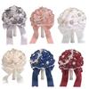 Wedding Ceremony Flower Decorations Artificial Silk Rose Bridal Bouquet with Chiffon Ribbon, Toss Flowers for Ceremony, Bouquets Bridesmaids Flowers,