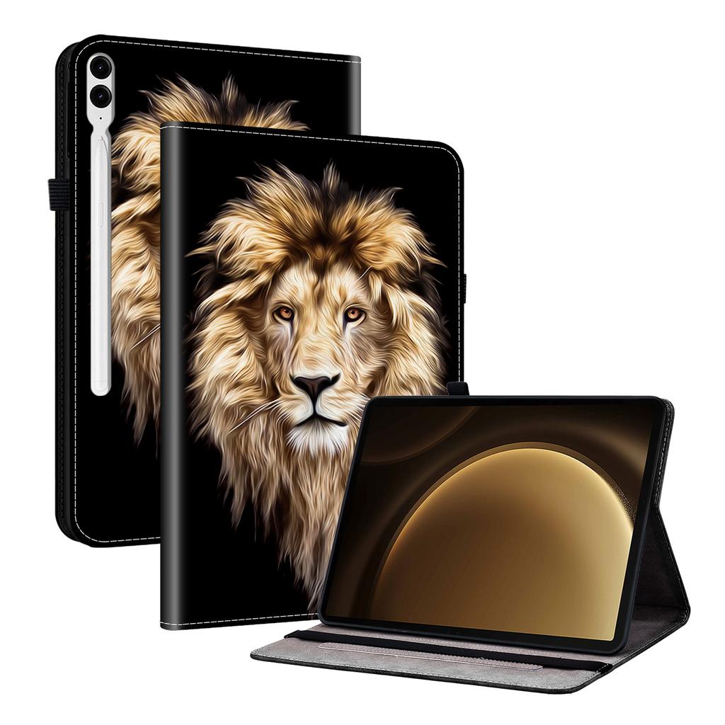PU Leather Tablet Case for Samsung Galaxy Tab S10+ (12.4")-11 Styles! Durable,with 2 Stand Slots,Pencil Holder & Card Slots,Flexible TPU Back Cover