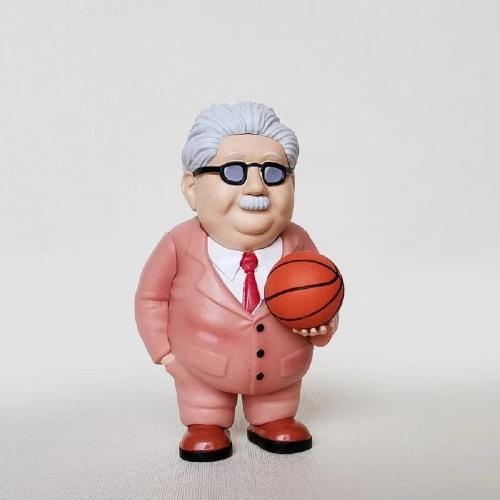 SLAM DUNK Anime Doll Mitsuyoshi Anzai Version Statue Doll Sculpture Decoration Toy Model Figure Height 8-9cm Slam Dunk Anzai Sensei