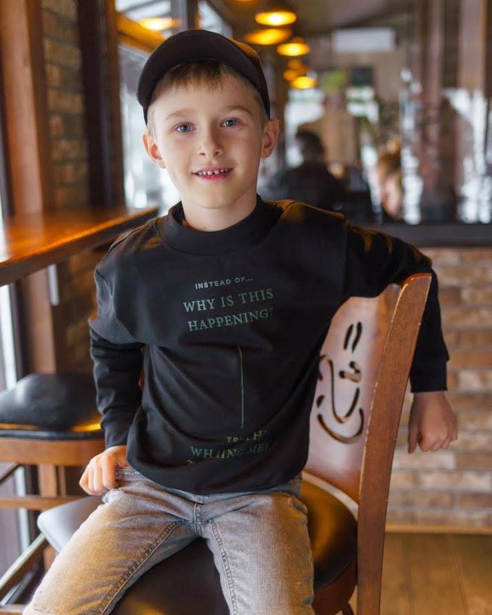 Casual Sweatshirt (Boys) – Warm Fabric & Simple Design, Any Season, 6235-057-33 HC