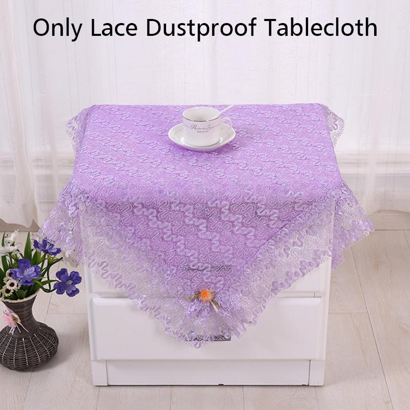 Lace Dustproof Tablecloth Tablecloths Party Decoration Nightstand Covers Rococo Floral Embroidery Table Decoration 70/100cm