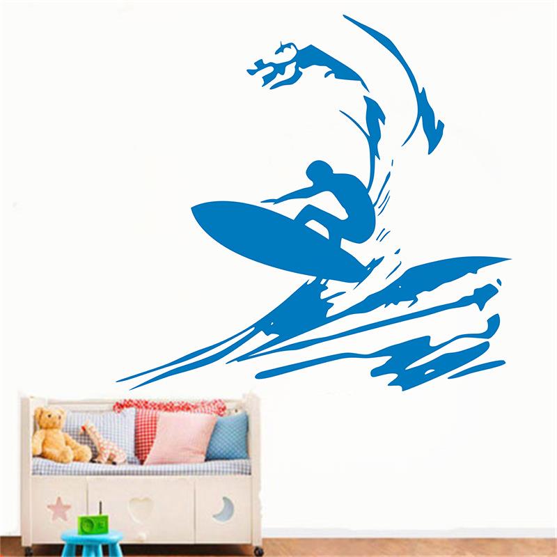 Neue Strand Surf kreative Wohnzimmer Schlafzimmer Hintergrund Wandaufkleber Tapete