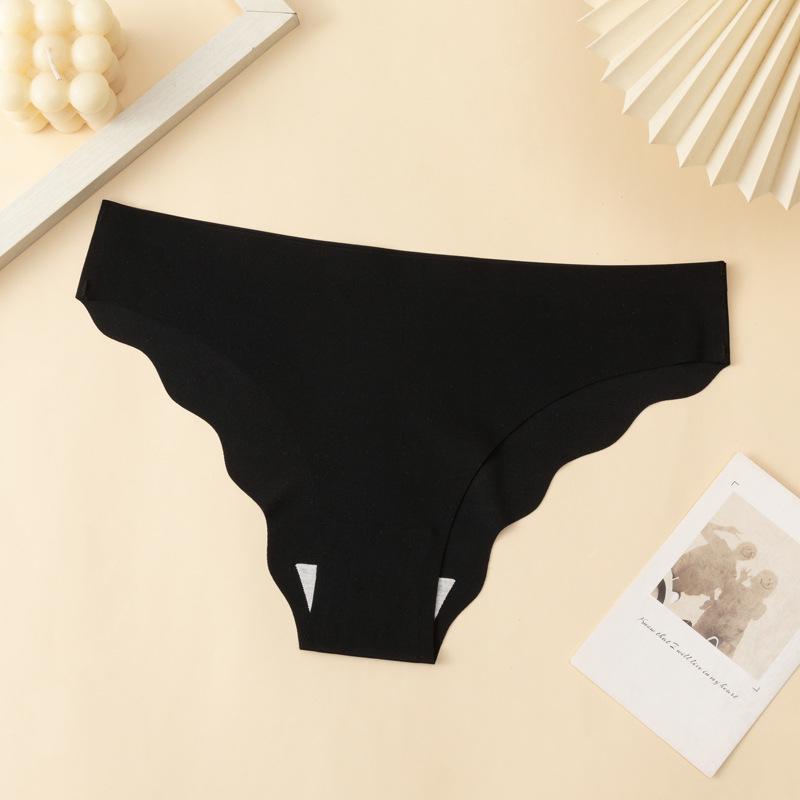 Plus Size Women's Sexy Quick-Dry Ice Silk Seamless Low-Waist Sports Panties