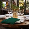 Cloth Napkins Bottle Green 10 Pieces 40X40Cm