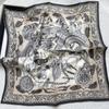 100% mulberry silk scarf - women's spring/summer silk scarf - versatile twill 70cm square scarf
