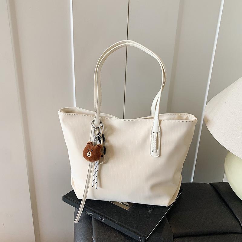 

Сумка большой вместимости женская новая нишевая сумка-тоут для девушки, сумка для занятий для студентки колледжа, подмышечная сумка через плечо белый