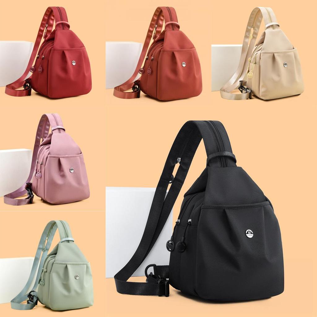Oxford Cloth Casual Multifunction Backpack With Multiple Layers For Daily Use