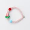 BONBEAU Jace Tulip Color Glass Ball Bracelet Tulip Charm Czech Glass Ball Bead Banding Bracelet
