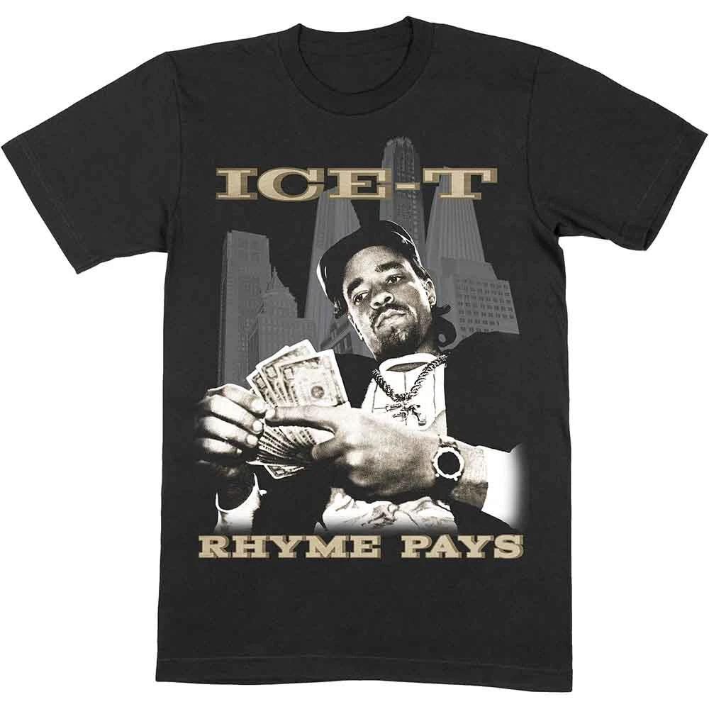 Ice-T  Rhyme Pays - Make It  Black T shirt - NEW ice t L