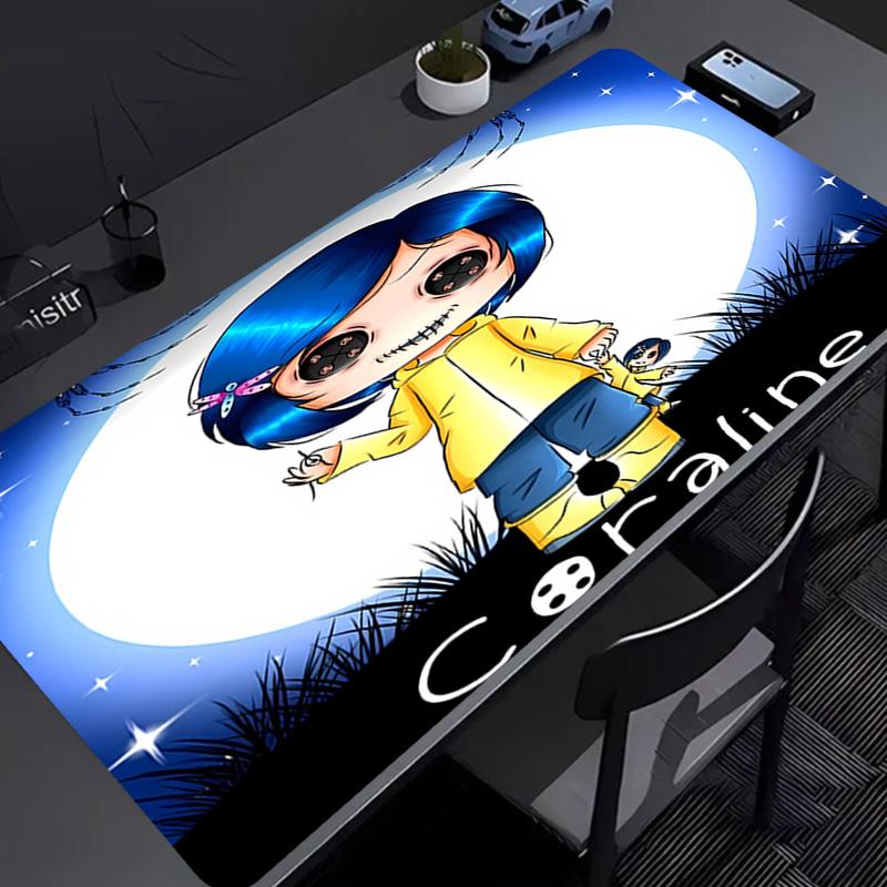 Coraline Mouse Pad - Kaymaz Kauçuk Taban, İş, Oyun, Ofis ve Ev Kullanımı İçin Pürüzsüz Yüzey, Masaüstü Mouse Pad
