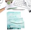 Stationery Paper and Envelopes Set Traditional Letter Writing Paper Color Both Side Writing Stationary Paper for School