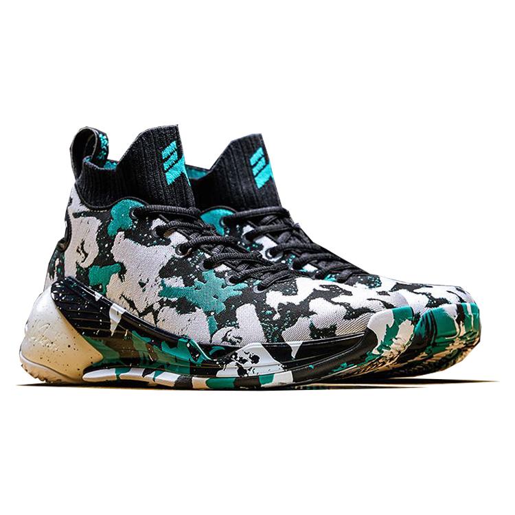 Anta KT4 Klay Thompson High Top Performance Basketball Shoes Men's Black Green 11841101-13
