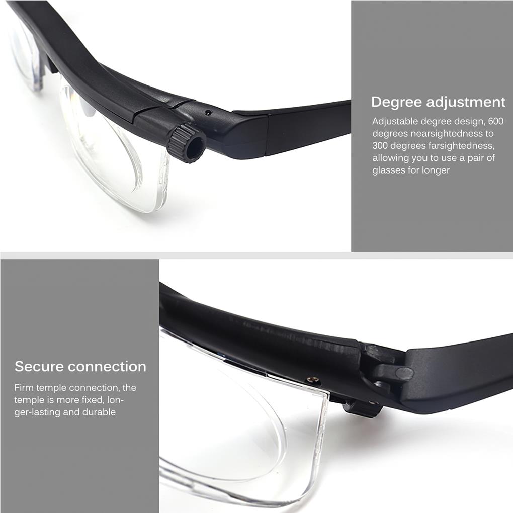 Myopia Correction Glasses Universal Adjustable Degree Length Nearsighted Glass Man Focus Elderly Eyewear for Computer Playing