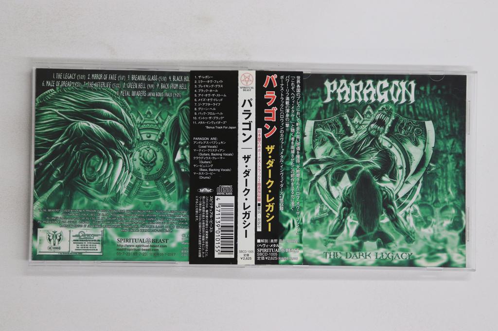 CD PARAGON - Dark Legacy SBCD1005 SPIRITUAL BEAST 2003 Japan Obi Metal Used