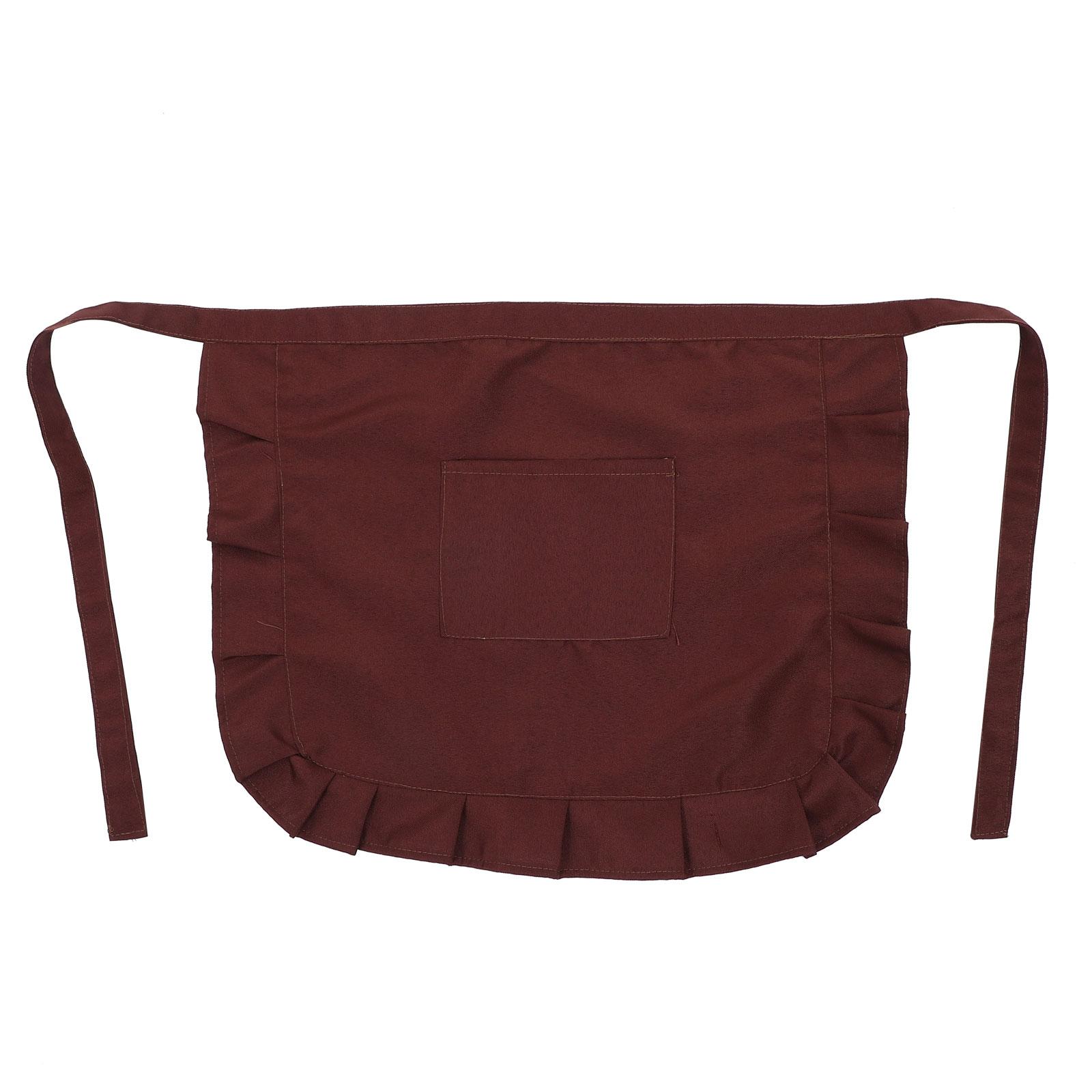 

Red Brown Kitchen Half-Length Short Apron Household Cleaning Chef Apron Kitchen Men S Hotel Restaurant кавовий