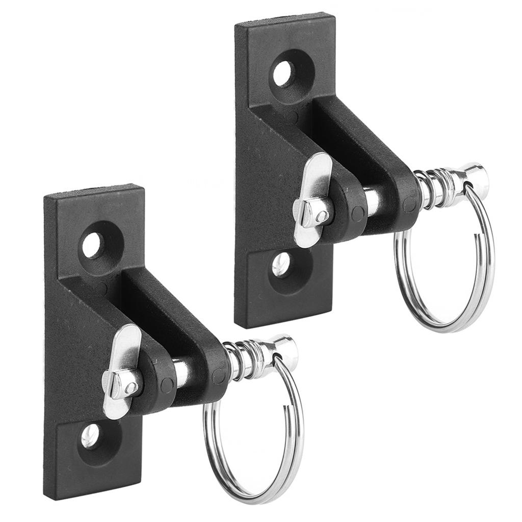 Pair Canopy Deck Hinge Boat Bimini Top Fitting W Quick Release Pin Plastic and Steel Marine Parts