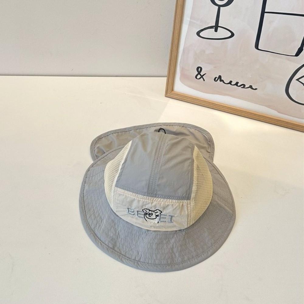 Quick Drying Children Fisherman Cap Adjustable Kids Sun Protection Cap Baby Bucket Hat  Boys