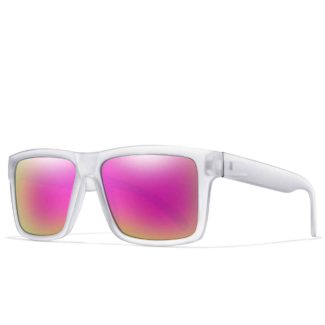 Men and Women Sunglasses Classic Square Shape Sunglasses with UV Protection for Outdoor Use Cycling Fishing Driving Colorful Lens