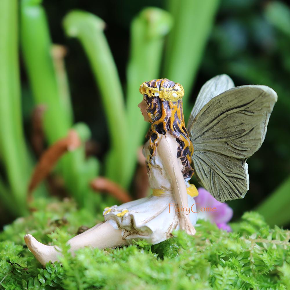 6pcs/lot Tinker Bell PVC Figure Dolls Garden Fairies Figurines Mini Fairy Statue Figure Fairy Garden Ornaments Decorations