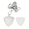 1/2/3Pcs Triangle Keychain Guitar Pick Holder Clear Case Heart Shaped