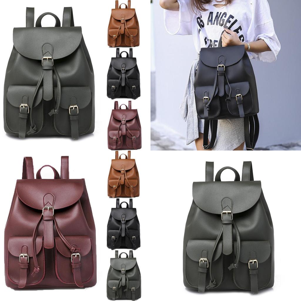 Chic Women's Pu Leather Backpack With Soft Material And Wear Resistant Design