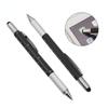 7 in1 Multifunction Ballpoint Pen with Modern Handheld Tool Measure Technical Ruler Screwdriver Touch Screen Stylus Spirit Level