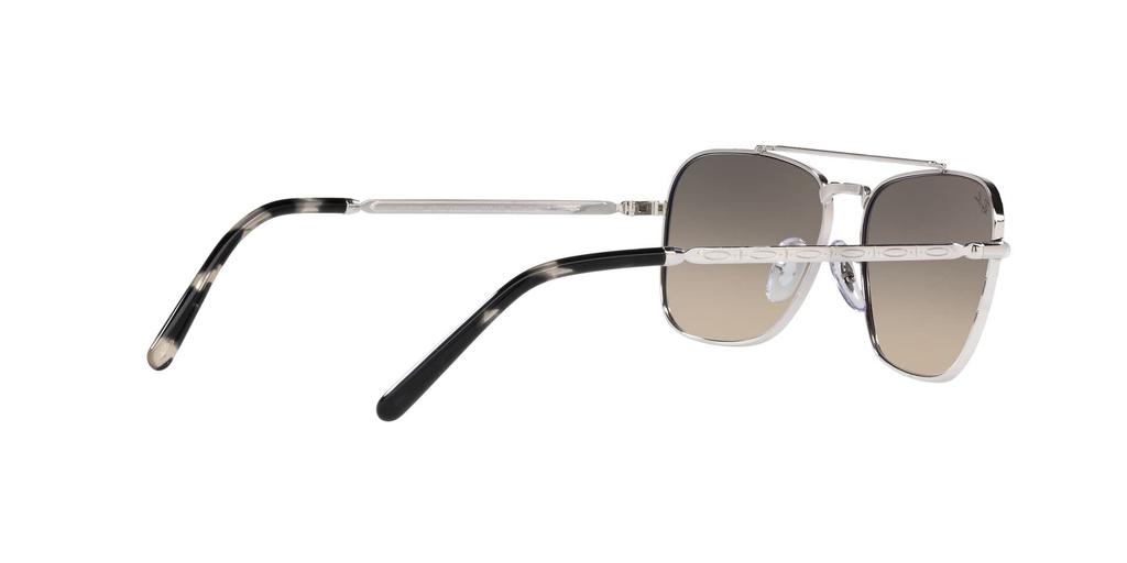 Ray-Ban New Caravan Sunglasses RB3636 003/32 58 - Polished Silver / Crystal Grey Gradient Glass Lens