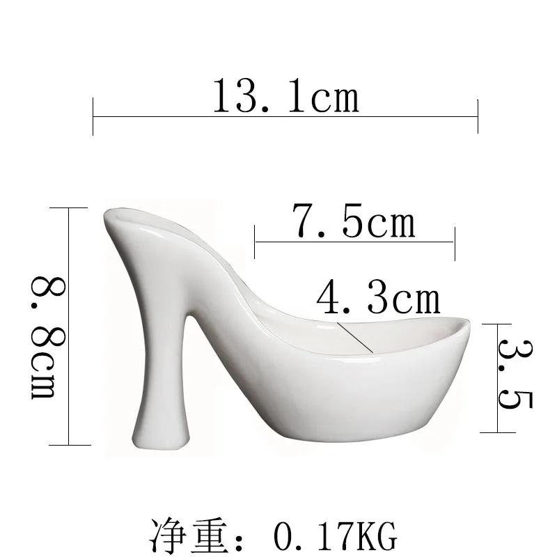New High Heel Candle Holder Simple Ceramic Candlesticks Creative Aromatherapys Candle Cup Home Decors Wedding Supplies