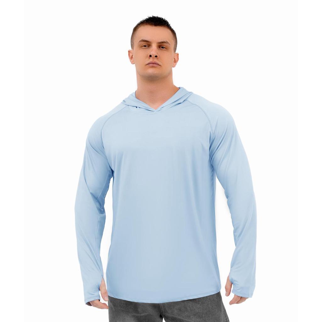 Veste à capuche fine d'été protection UV pour randonnée, alpinisme, pêche, UPF 50+