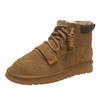 Large size couple snow boots women's autumn and winter new European and American retro velvet thickened warm snow boots