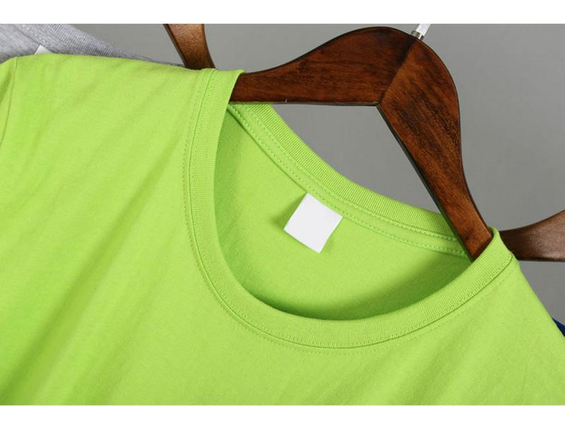 Men's Casual Solid Color Short Sleeve T-Shirt - Polyester Silk Cotton Blend