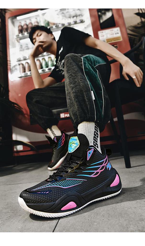 2026 New Arrival Men's Low-Top Leather Basketball Shoes for Teens and Students - Training and Competition Ready.