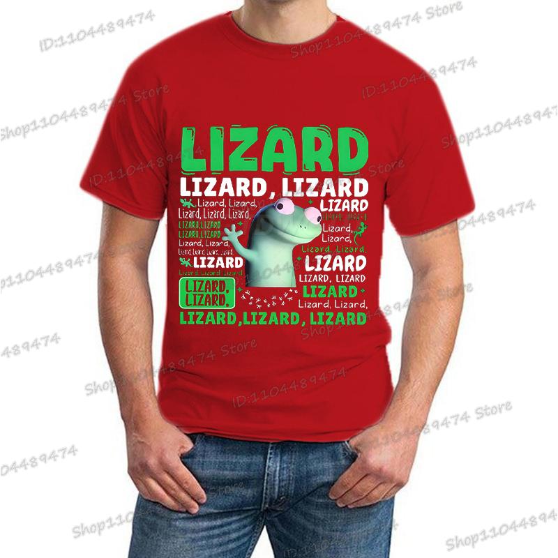 New Lizard Lizard Lizard Meme Trendy Printing T Shirt Men Women Hippie Humorous Streetwear Short Sleeve Anime Animal T-shirts