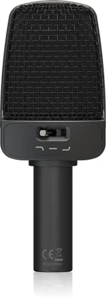 Behringer B 906 Dynamic Microphone, Supercardioid Polar Pattern, Switchable Low CutFlatHigh Boost, Carrying Case, and Mic Stand Adapter Included,