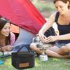 Sac de rangement pour épices de camping 9 pièces Sac conteneur portable pour condiments Poche intérieure en maille/latérale pour la cuisine maison Camping BBQ Voyage