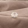 Rosenquarz Edelsteinschmuck, Handgefertigter Silberring, 925 Sterlingsilber Spiritueller Ring, Boho Schmuck Geschenk für Oma
