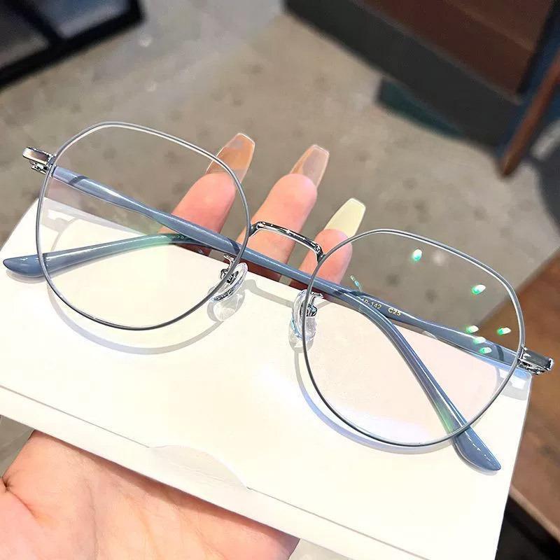 

Модные металлические очки с защитой от синего света для женщин и мужчин, винтажные сверхлегкие овальные очки для компьютерных игр, очки с защитой от синего света myopia 400 degrees