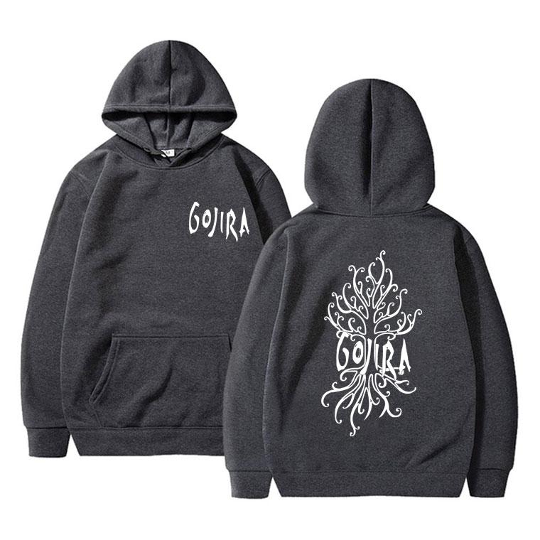 French Metal Band Gojira The Link Alive Music Album Cover Double Sided Print Hoodie Men Women Fashion Oversized Pullover Hoodies