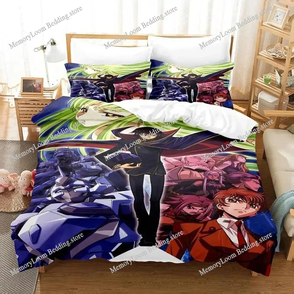 3D Printed Anime CODE GEASS Lelouch Bedding Set Duvet Cover Bedroom Comforter Single Twin King _Size Quilt Cover Home Textiles