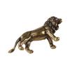 Retro Messing Lion King Figuren Kupfer Mini Lion Skulptur Tier Statue Lion Statue Auto Ornament