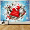 Christmas Snowman Decorative Print Pattern Tapestry Home Living Room Bedroom Wall Background Fabric Tapestry