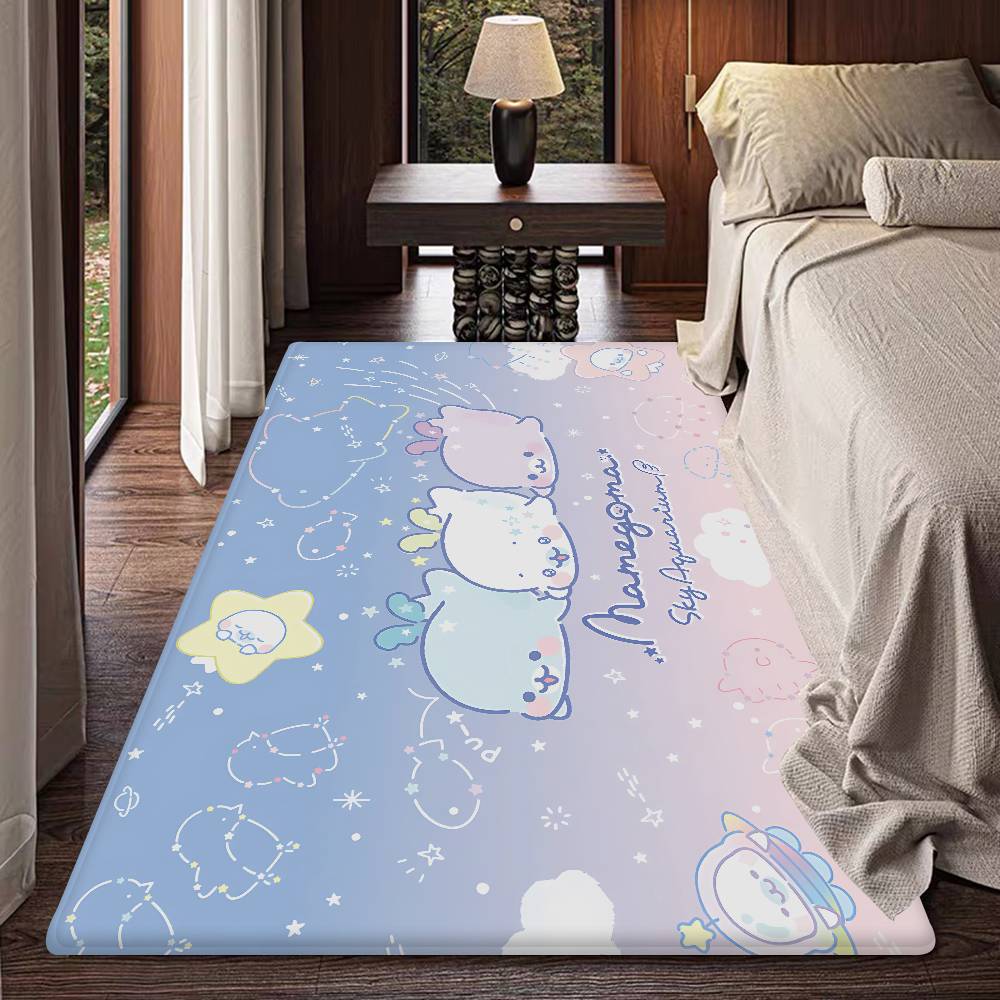 

Cute Mamegoma Room Mats Anti-slip Absorb Water Long Strip Cushion Bedroon Mat Household Carpets 50x80cm