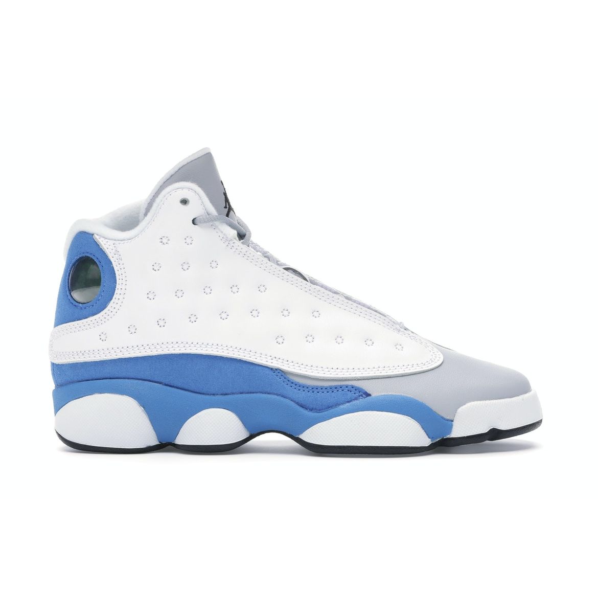 

Детские кроссовки Air Jordan 13 Retro GS Italy Blue White Black Wolf-Grey 439358-107