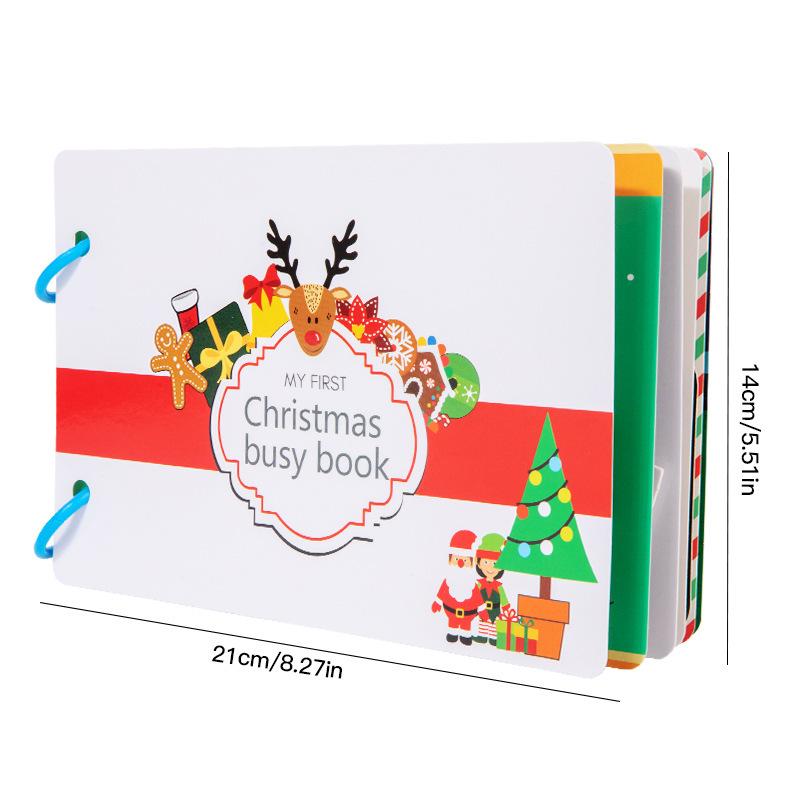 Quiet Book Children's Early Education Cognitive Tear Sticker Busy Book Enlightenment Christmas Halloween Toys