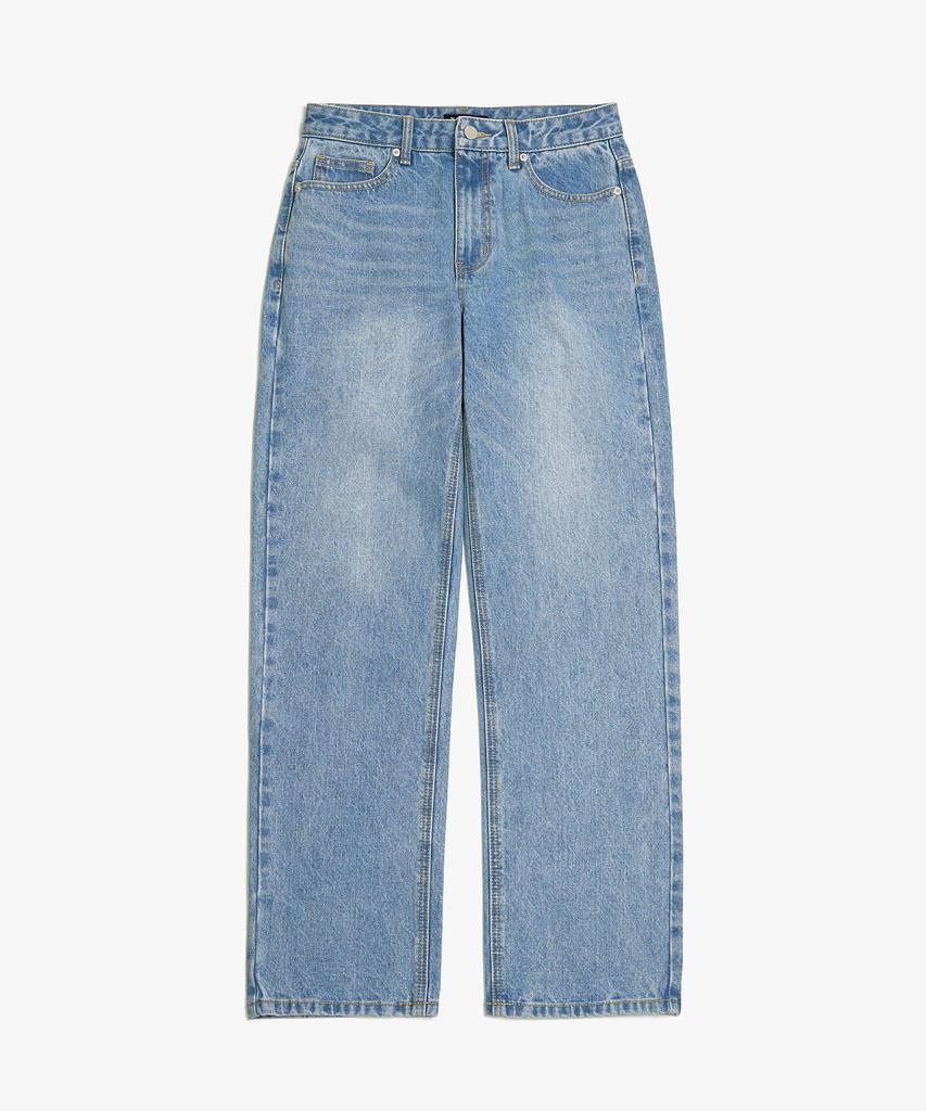 TOFFEE Wide Denim Pants (Light Blue)
