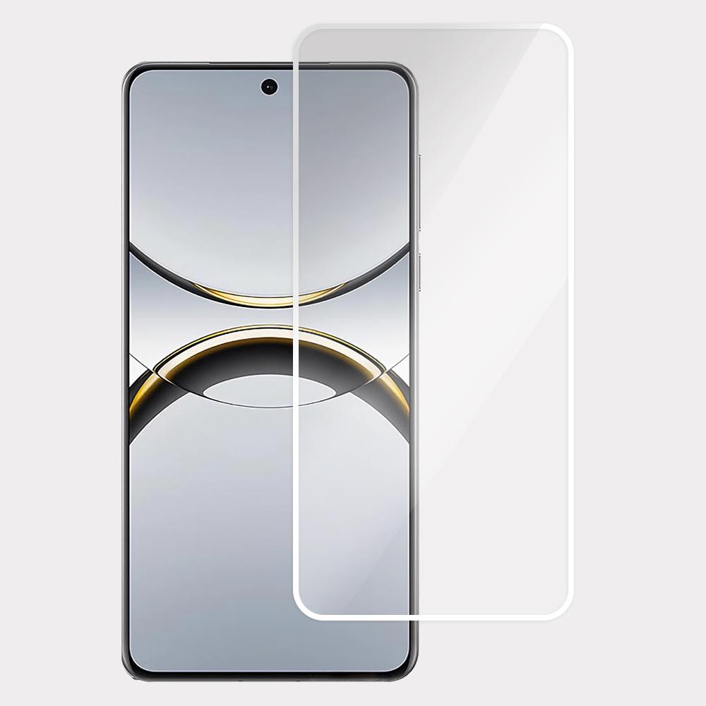 

Screen Protector For Huawei Pura 70/Oppo Find X8 5G/Reno13 5G (Global) Full Glue Electroplated White Edge High Aluminum Silicone Glass Film Type A