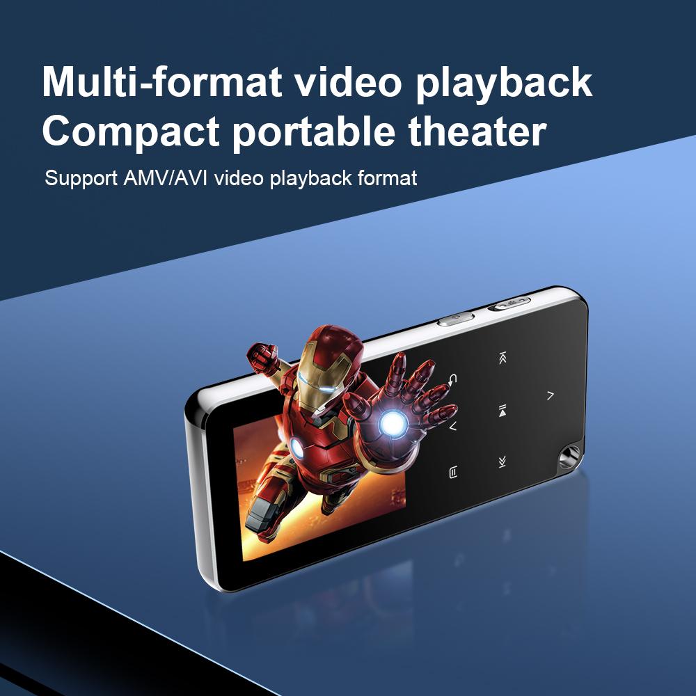 4GB / 8GB / 16GB / 32GB / 64GB / 128GB 1,8-Zoll-Bildschirm MP3-Musikplayer MP4 Bluetooth Walkman E-Book Radio Sprachaufnahmegerät