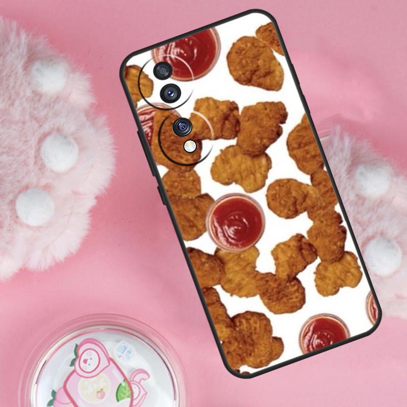French Fries Burger Pizza Case For Honor Magic 6 5 7 Lite Honor 200 Pro 50 70 90 Lite X9b X9a X8b X8a X8 X9 X9c Cover